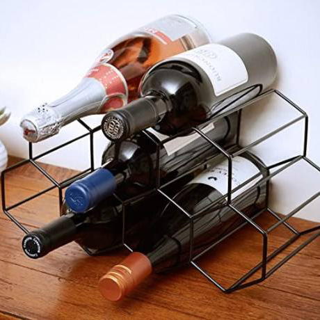 Champagne Hexagon Metal Wine rack
