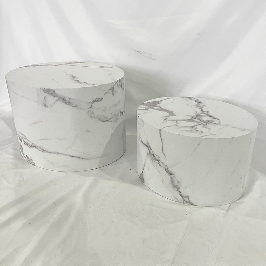 White Wooden coffee table set (4)