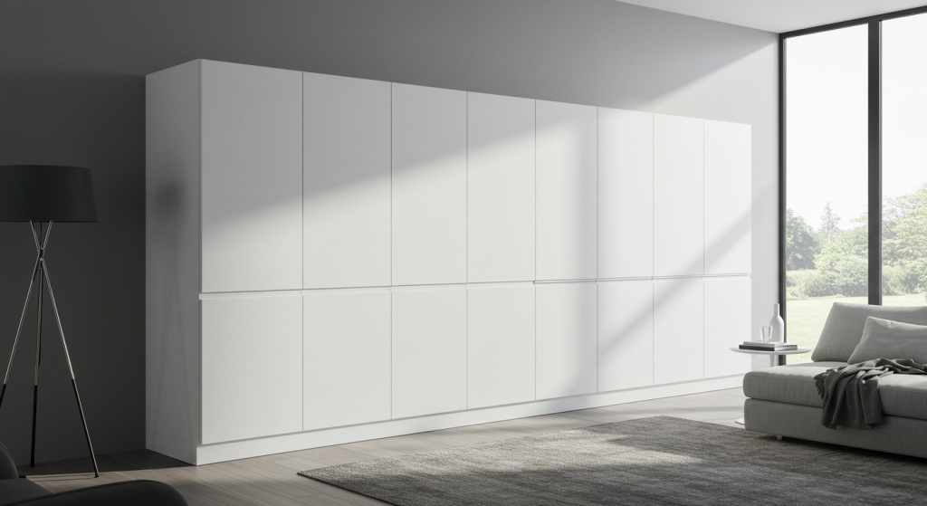 white cabinets for living room