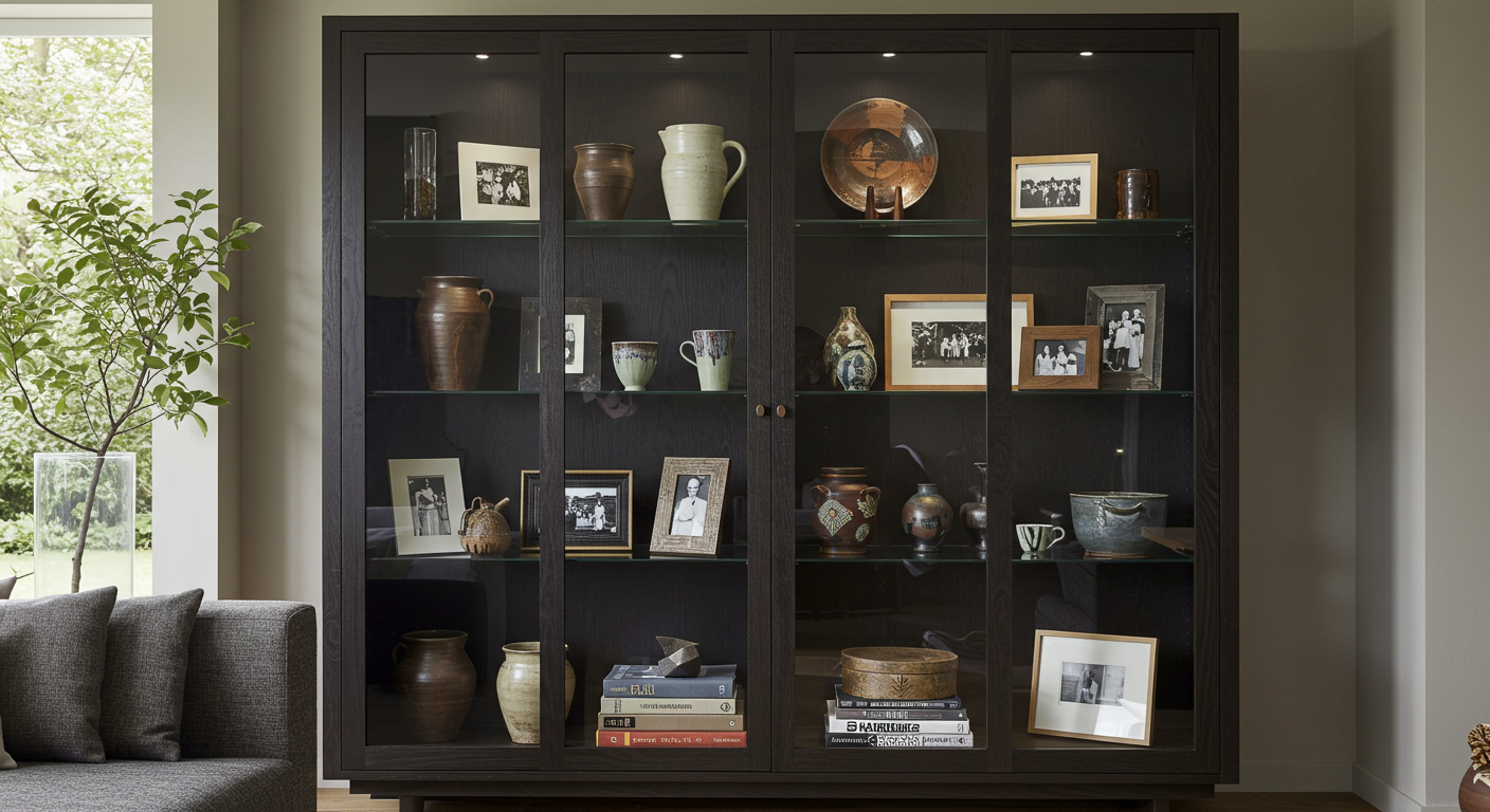 display cabinet living room