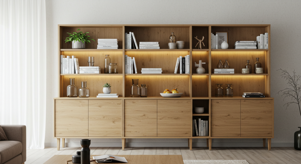 living room shelving cabinet