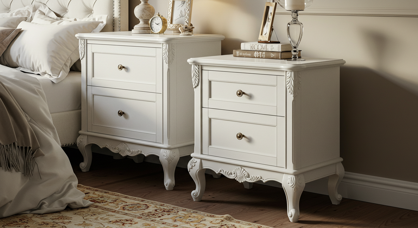 dresser nightstand set white