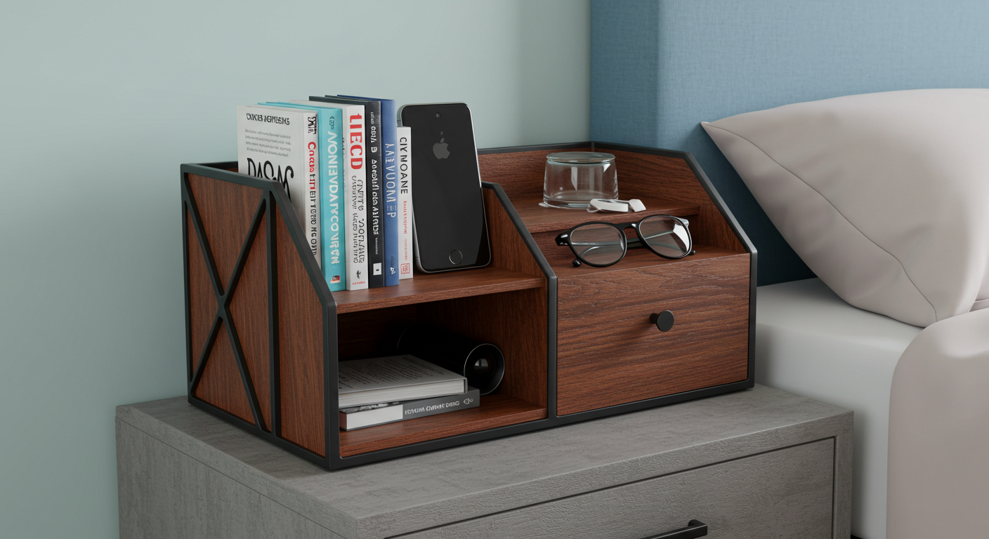 custom nightstand organizer