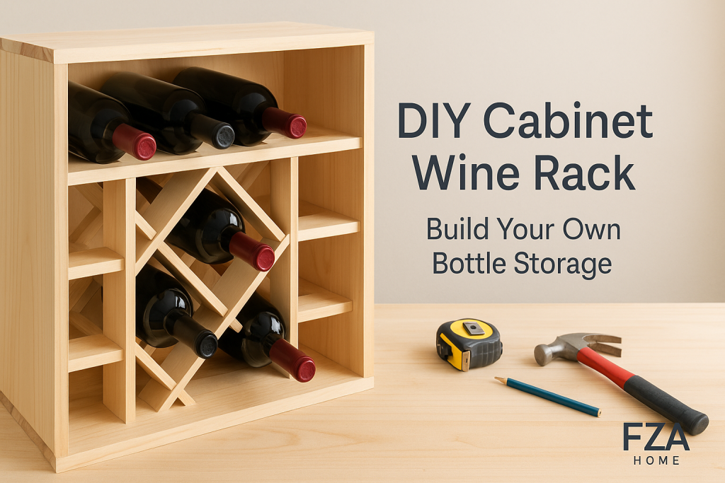 DIY Cabinet Wine Rack