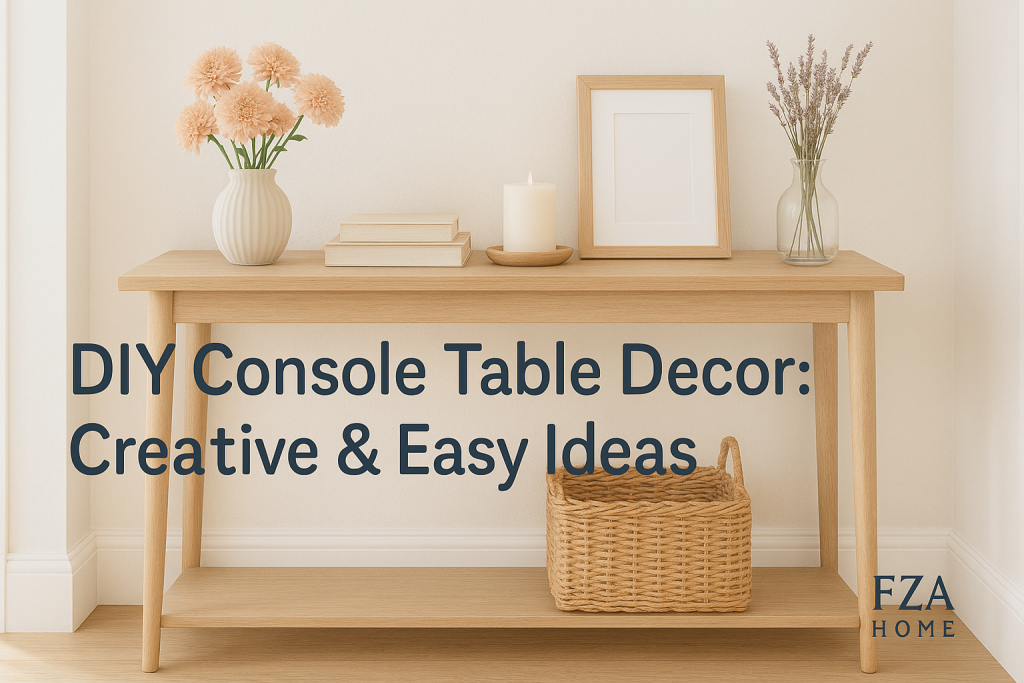 DIY Console Table Decor