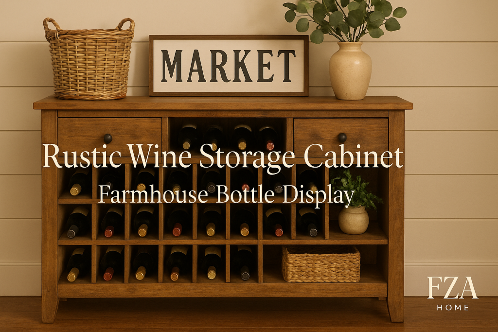 Rustic Wine Storage Cabinet