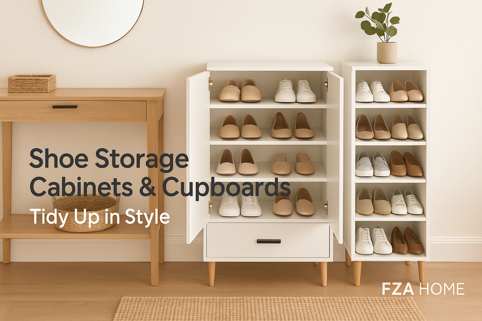 Shoe Storage Cabinets & Cupboards