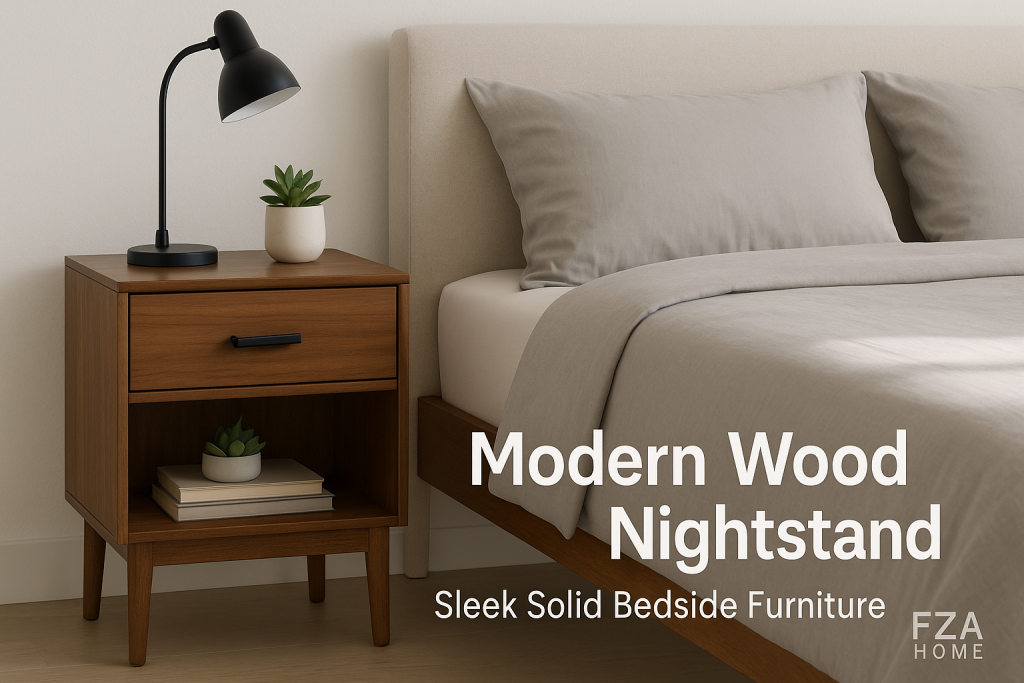 Modern Wood Nightstand