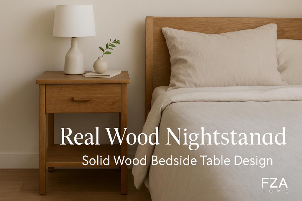 Real Wood Nightstand