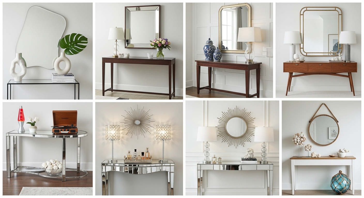 10 Best Console Table Decor Ideas to Pair with Mirrors