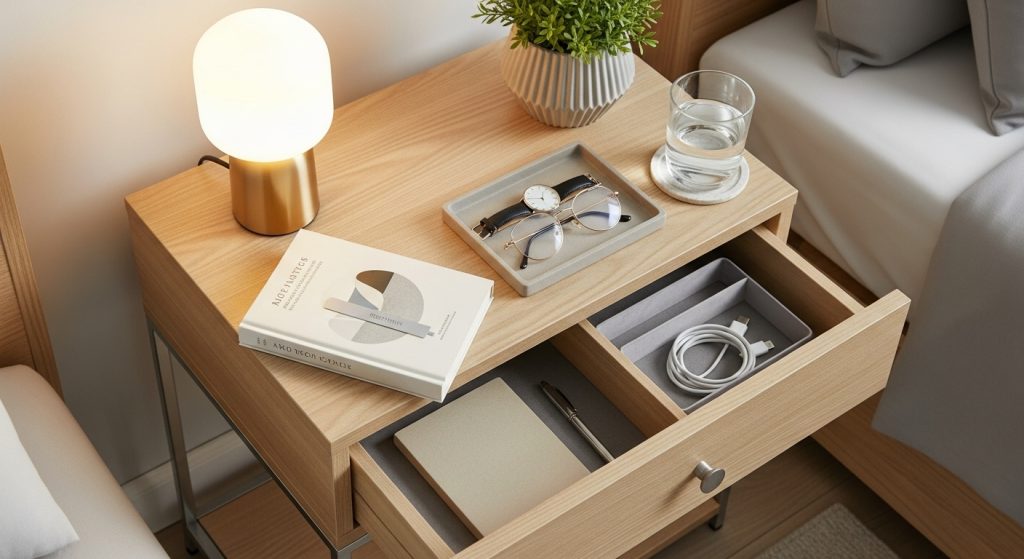 Bedside Organization Tips Using Sleek, Modern Nightstands