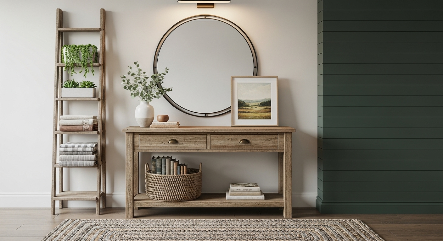 Farmhouse & Rustic Console Table Inspiration