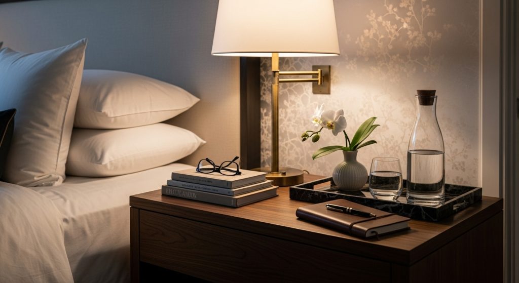 Hotel-Inspired Nightstand Styling for a Luxury Bedroom Feel