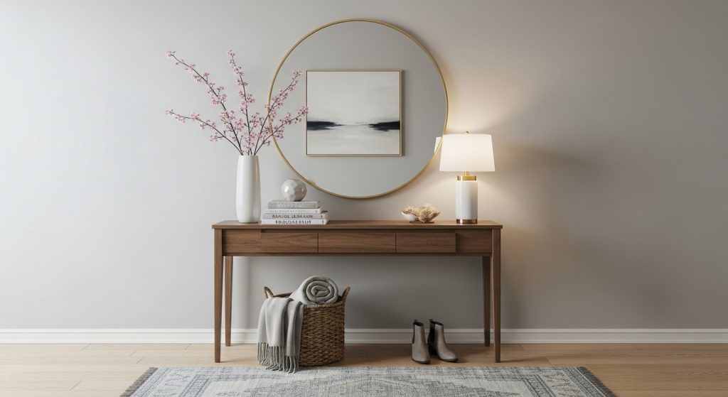 How to Decorate a Console Table for a Stylish Hallway Entryway